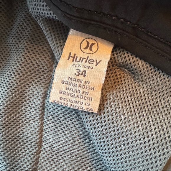 Hurley All Day Hybrid Quick Dry 4-Way Stretch Reflective Men's Shorts 34 Gray - Picture 6 of 9